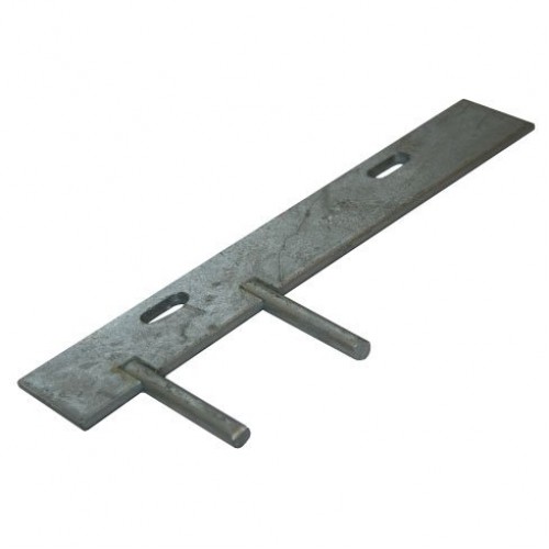 Concrete Gravel Board Fitting Double 2 Pin Cleat